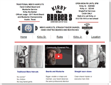 Tablet Screenshot of kirbythebarber.com